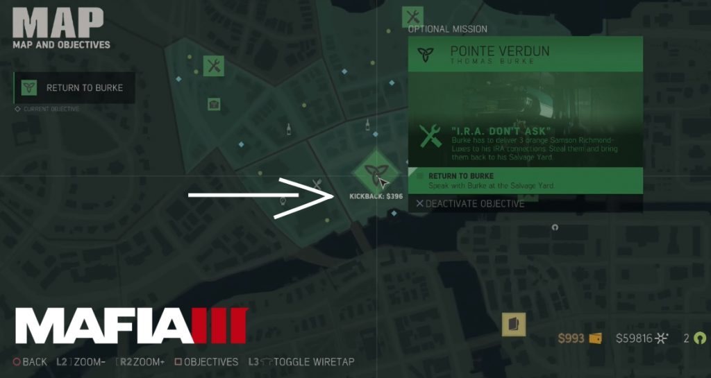 Collecting Money From Rackets in Mafia 3 - Burke's Base