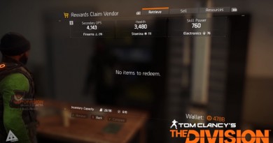 Tom Clancy’s The Division Rewards Vendor