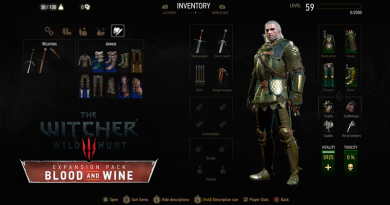 The Witcher 3 Blood and Wine Grandmaster Griffin Armor