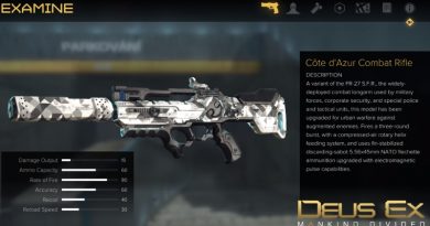 Deus Ex Mankind Divided How to Get Cote d'Azur Combat Rifle