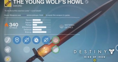 How to Get Young Wolf's Howl Sword in Destiny Rise of Iron